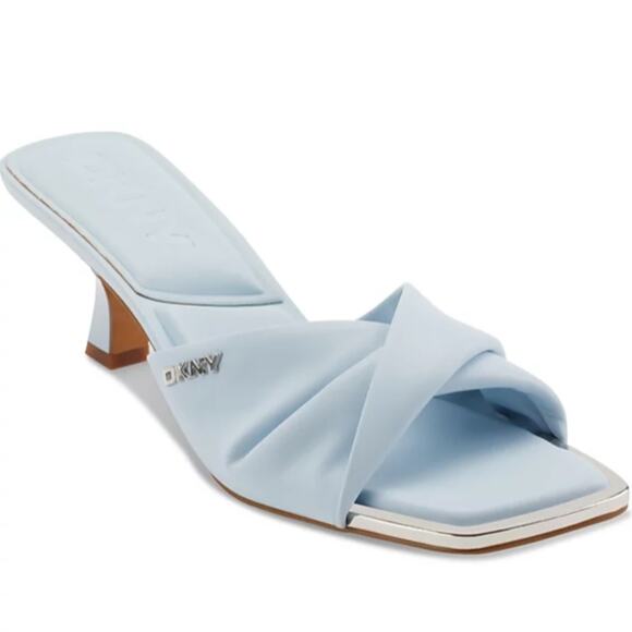 DKNY Jolaine Twist Slide sandals celeste blue - 9.5 - Picture 1 of 12